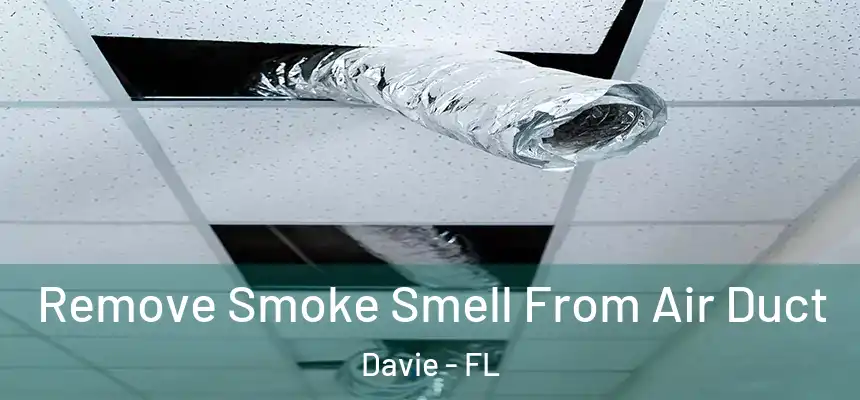 Remove Smoke Smell From Air Duct Davie - FL